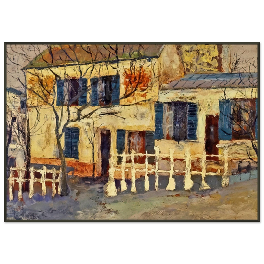 Maurice Utrillo  LAPIN AGILE 1 Framed Art Print  - Aluminum Frame - 21x29.7 cm / 8x12"