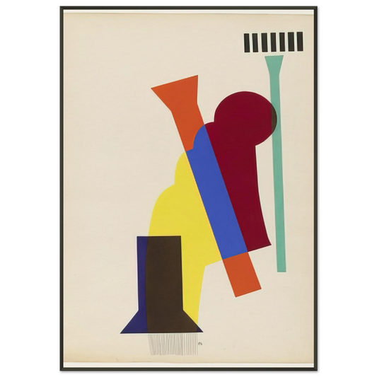 Man Ray  CONCRETE MIXER FROM THE PORTFOLIO REVOLVING DOORS 1926 Framed Art Print  - Aluminum Frame - 21x29.7 cm / 8x12"