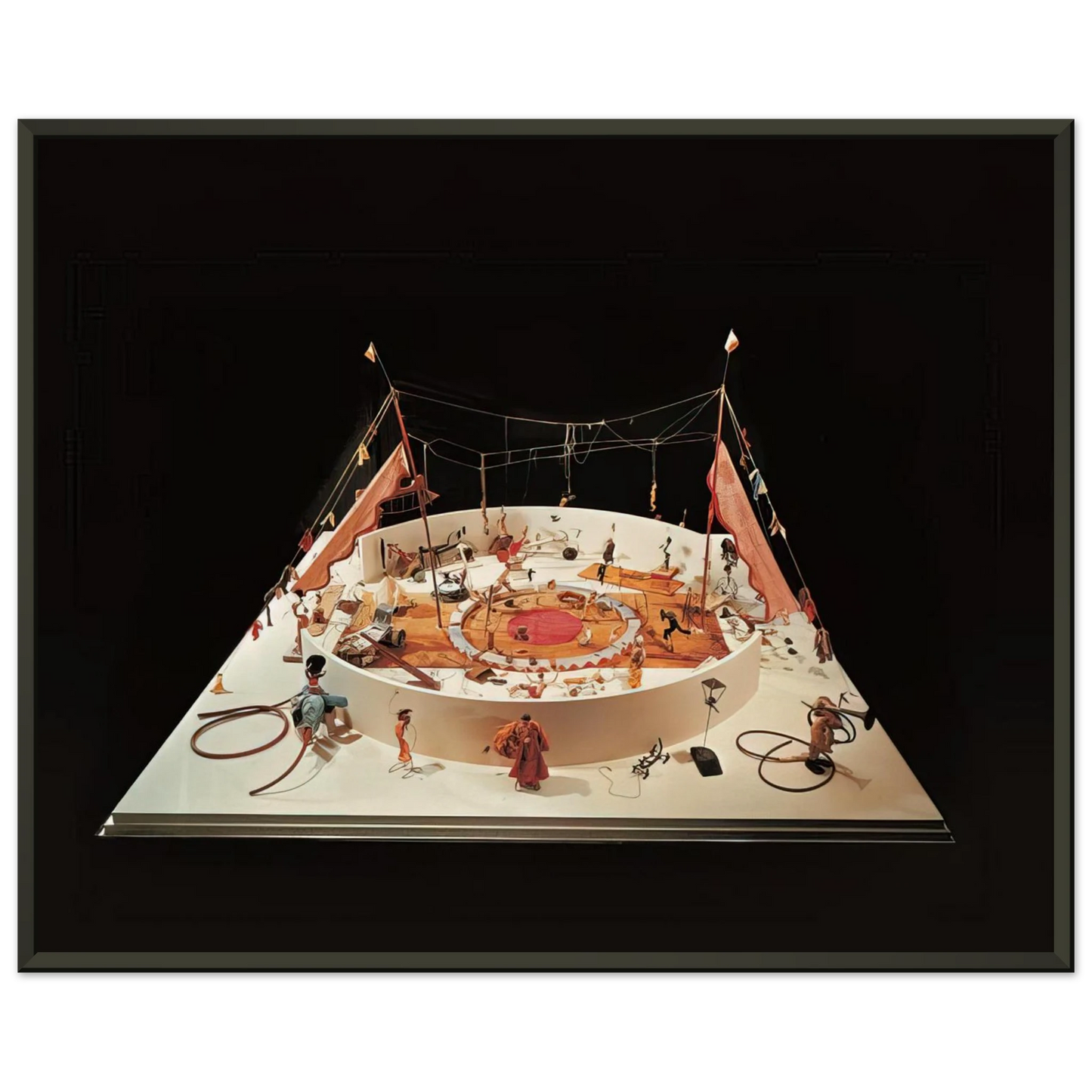 Alexander Calder  CALDER S CIRCUS 1931 Framed Art Print  - Aluminum Frame - 70x100 cm / 28x40 inches