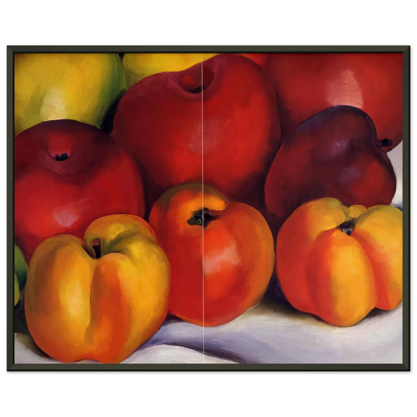 Georgia OKeeffe  Apple Family Framed Art Print  - Aluminum Frame - 40x50 cm / 16x20 inches