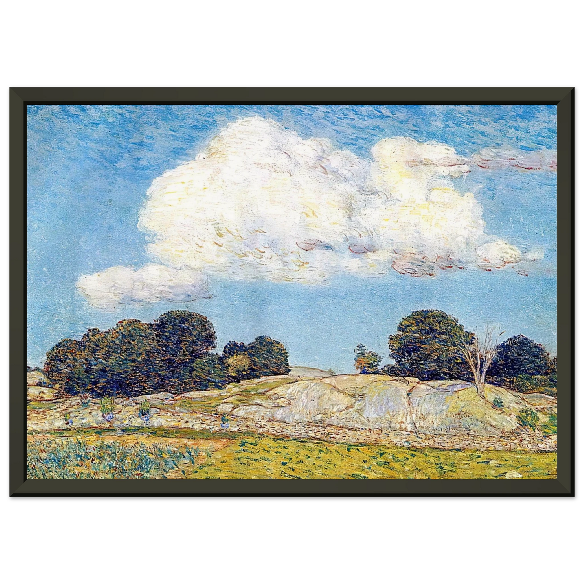 Childe Hassam  Dragon Cloud Old Lyme Framed Art Print  - Aluminum Frame - 60x80 cm / 24x32 inches