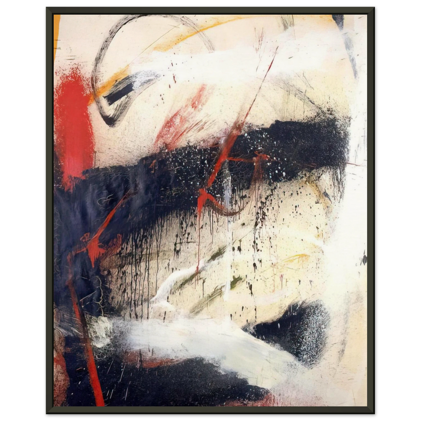 Norman Bluhm  Mathematics  1962 Framed Art Print  - Aluminum Frame - 70x100 cm / 28x40 inches