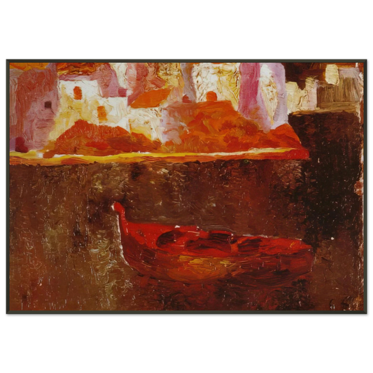 Salvador Dali  PUNTA ES BALUARD DE LA RIBA D EN PITXOT 1919 Framed Art Print  - Aluminum Frame - 21x29.7 cm / 8x12"