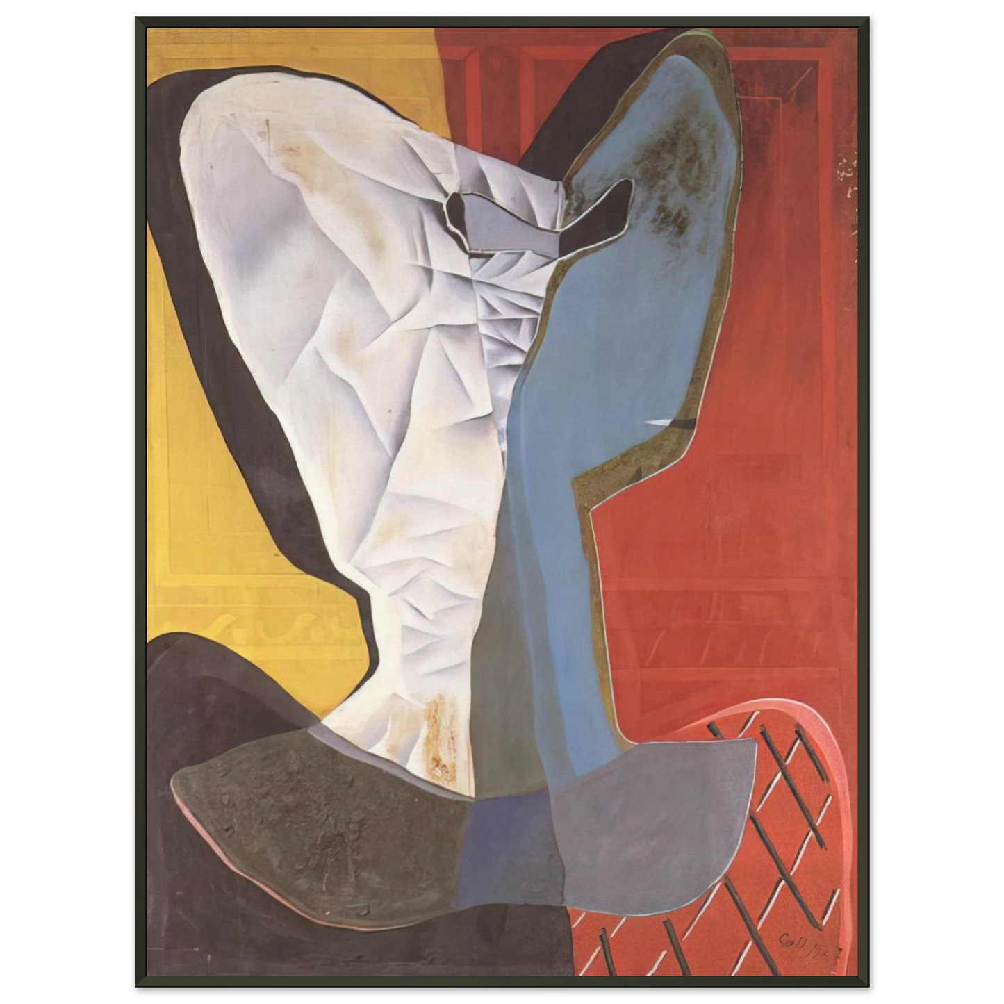 Salvador Dali  HARLEQUIN 1927 Framed Art Print  - Aluminum Frame - 40x50 cm / 16x20 inches