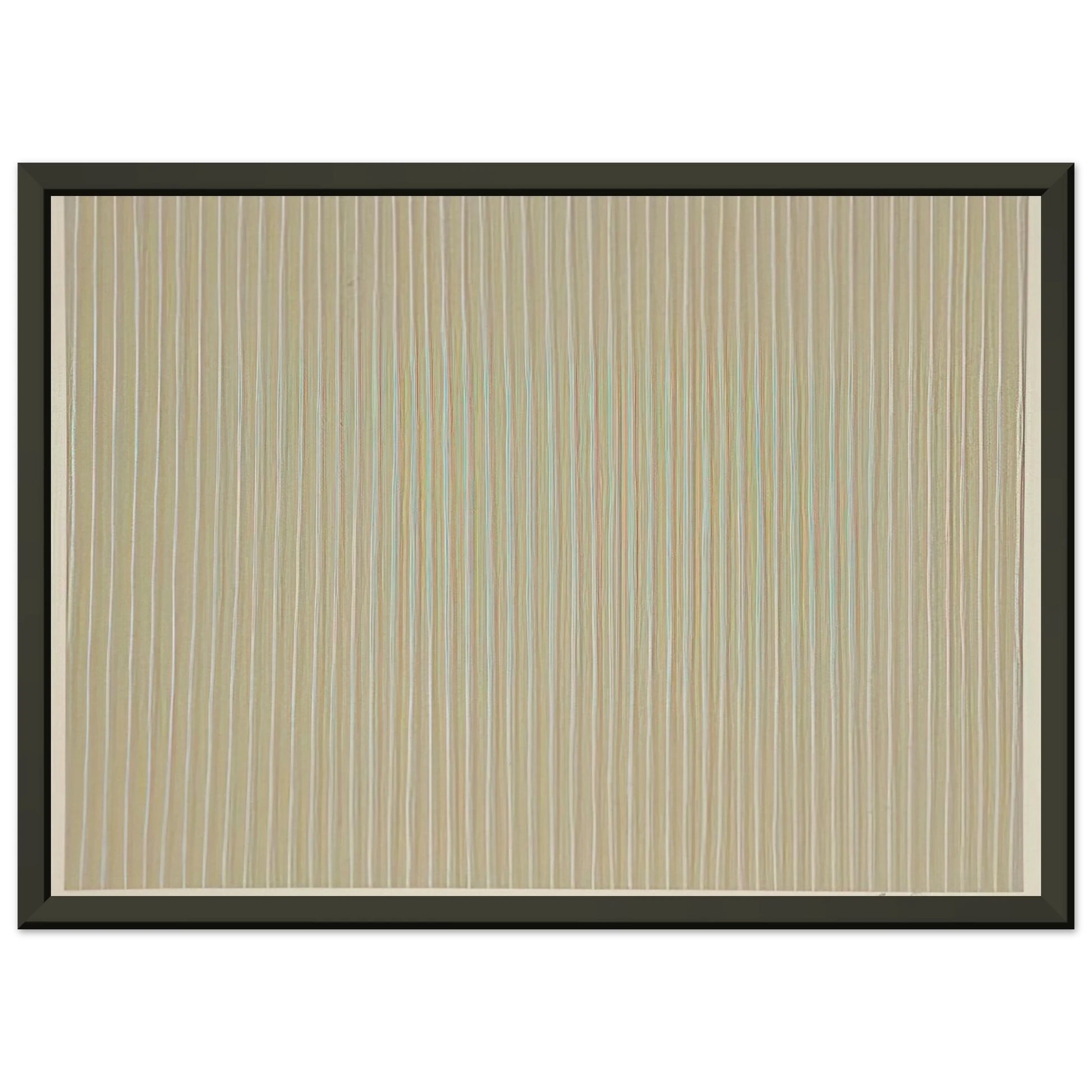 Gene Davis  Carousel  1980 Framed Art Print  - Aluminum Frame - 40x50 cm / 16x20 inches