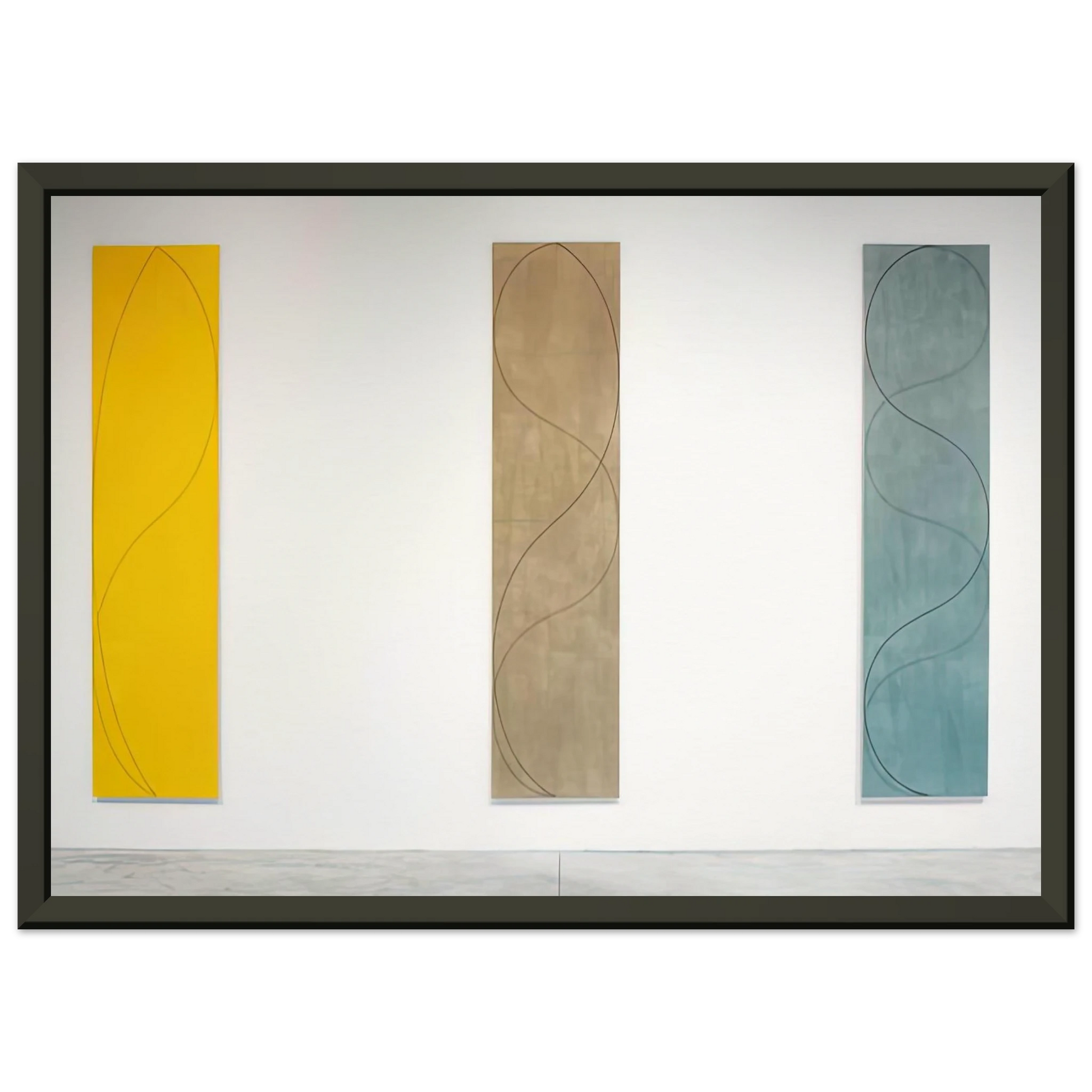Robert Mangold  COLUMN PAINTINGS 2004 Framed Art Print  - Aluminum Frame - 70x100 cm / 28x40 inches