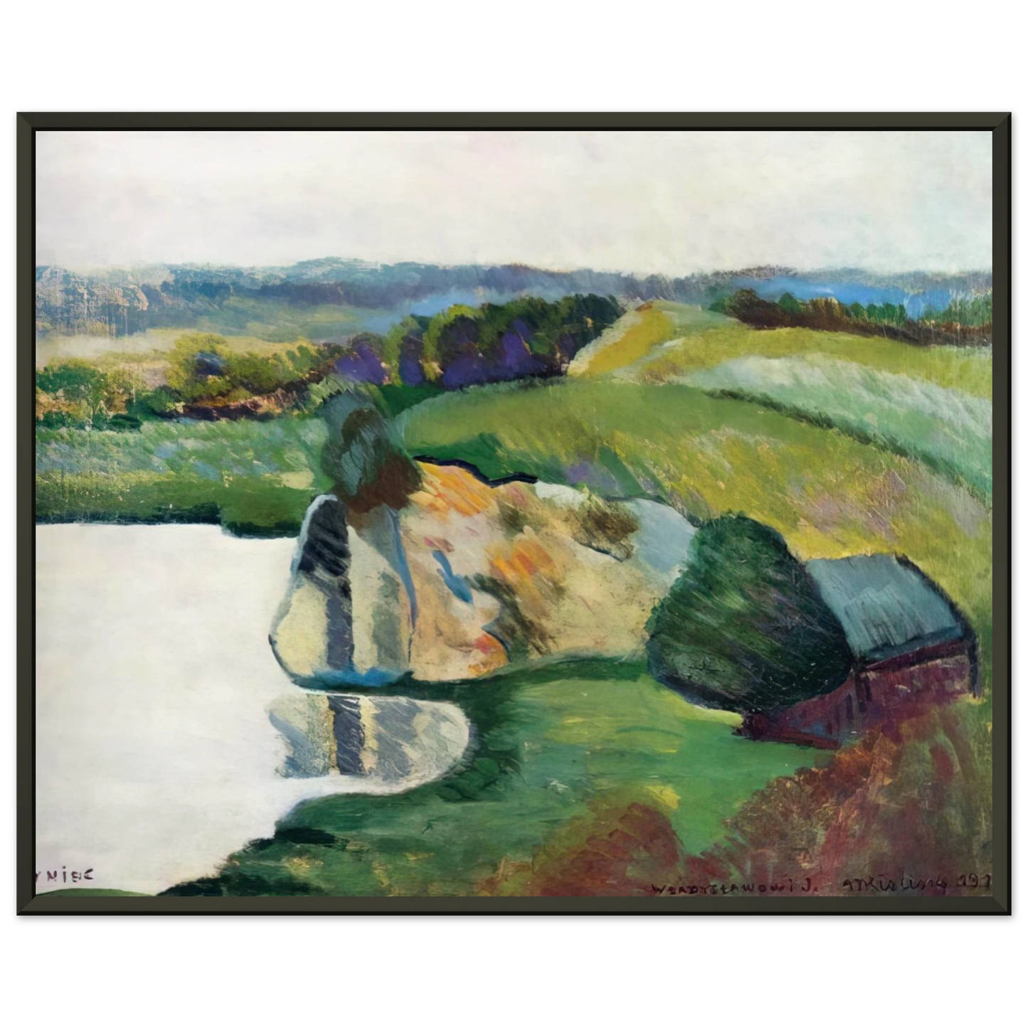 Moise Kisling  TYNIEC 1912 Framed Art Print  - Aluminum Frame - 60x80 cm / 24x32 inches