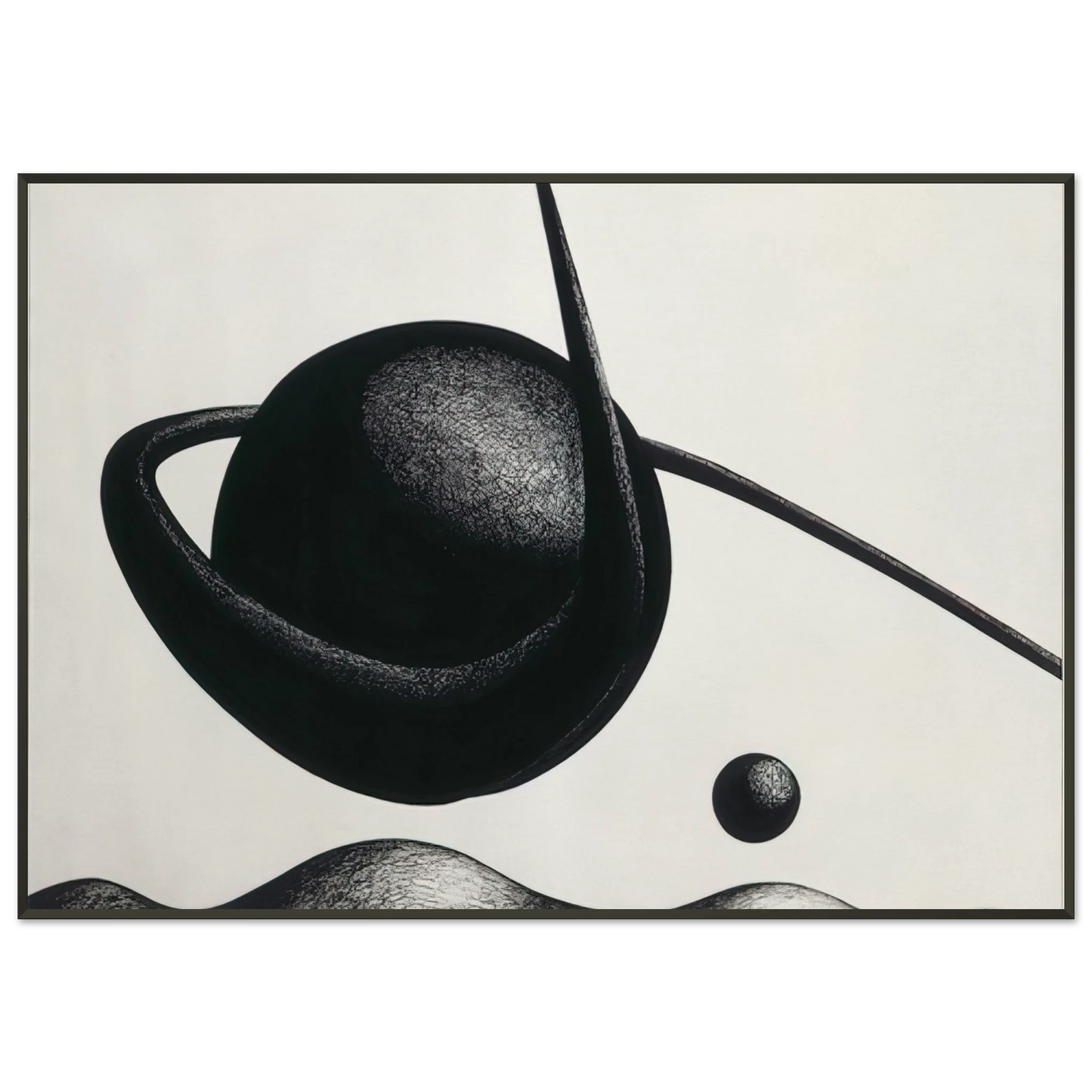 Alexander Calder  THE PLANET 1933 Framed Art Print  - Aluminum Frame - 21x29.7 cm / 8x12"