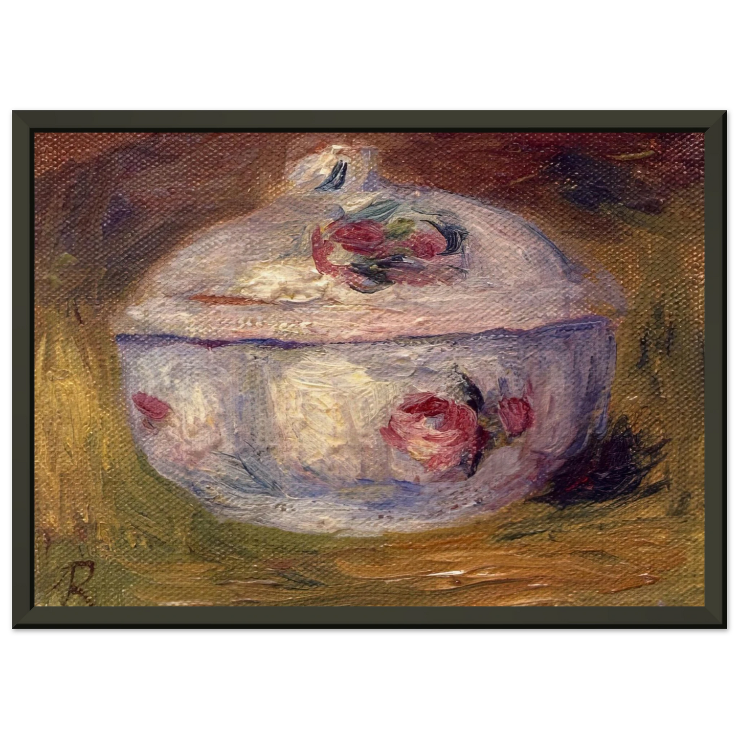PierreAuguste Renoir  Sugar Bowl Framed Art Print  - Aluminum Frame - 70x100 cm / 28x40 inches