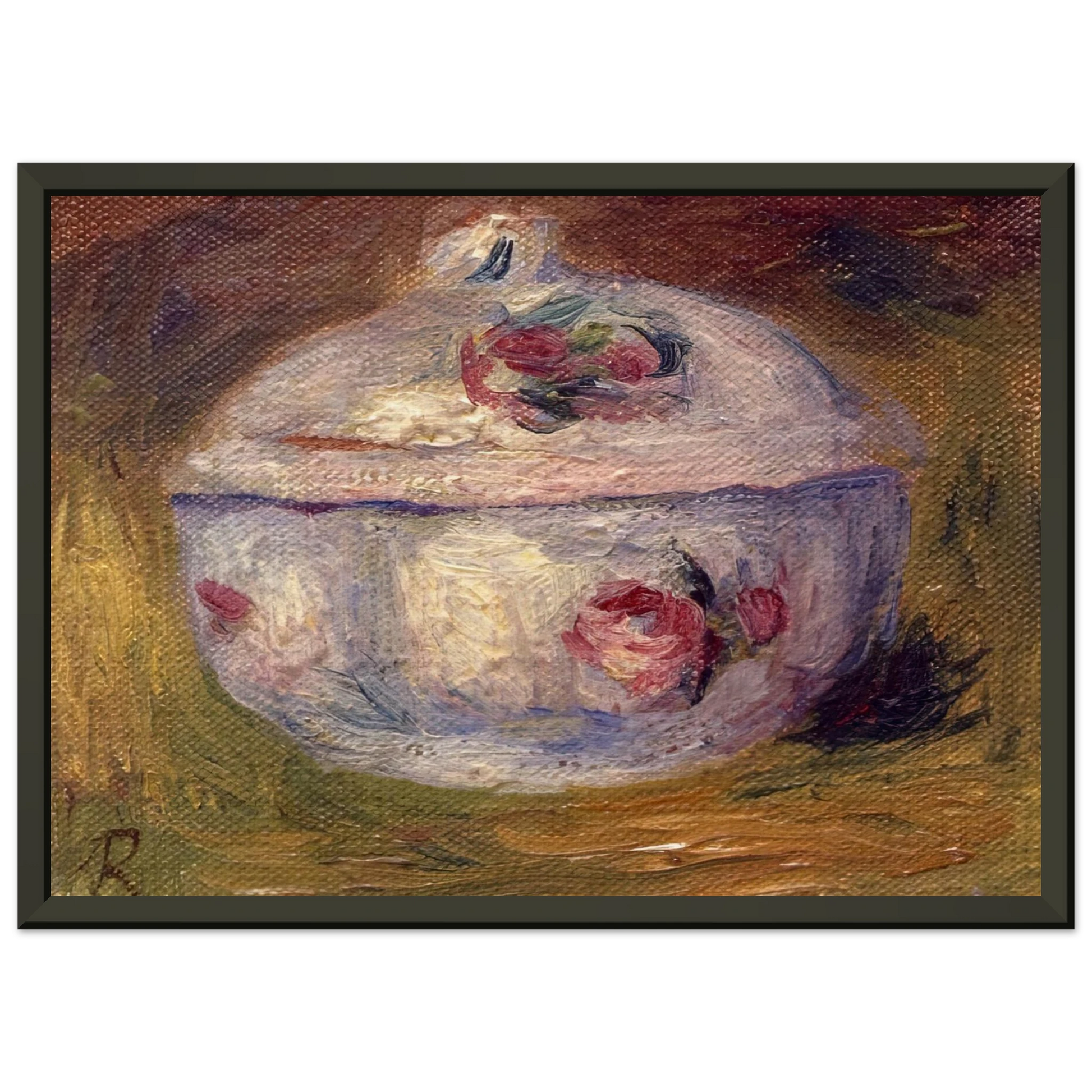 PierreAuguste Renoir  Sugar Bowl Framed Art Print  - Aluminum Frame - 70x100 cm / 28x40 inches