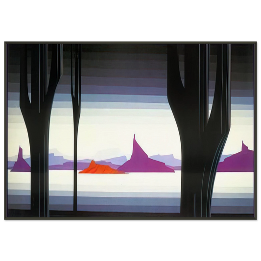 Eyvind Earle  Saguaro Framed Art Print  - Aluminum Frame - 21x29.7 cm / 8x12"
