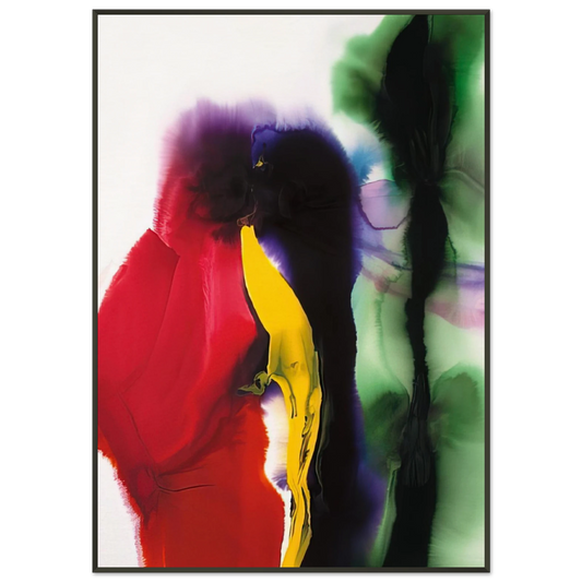 Paul Jenkins  Phenomena Wind Arch  2009 Framed Art Print  - Aluminum Frame - 21x29.7 cm / 8x12"