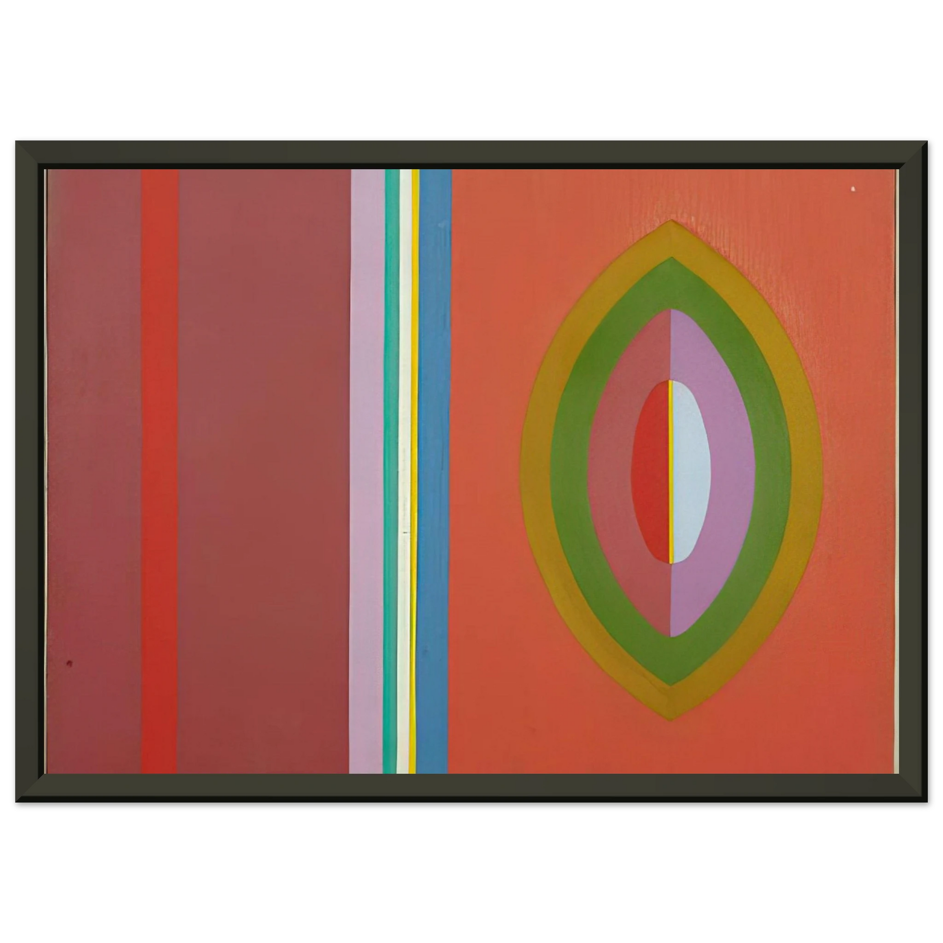 John Ferren  Quiet  1965 Framed Art Print  - Aluminum Frame - 40x50 cm / 16x20 inches