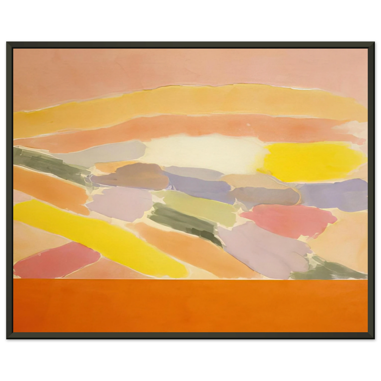 Ronnie Landfield  Arielle  1978 Framed Art Print  - Aluminum Frame - 70x100 cm / 28x40 inches