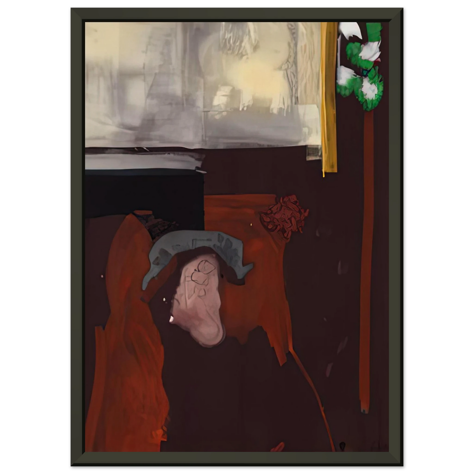 Helen Frankenthaler  The Widow of Fantin Latour 1988 Framed Art Print  - Aluminum Frame - 70x100 cm / 28x40 inches