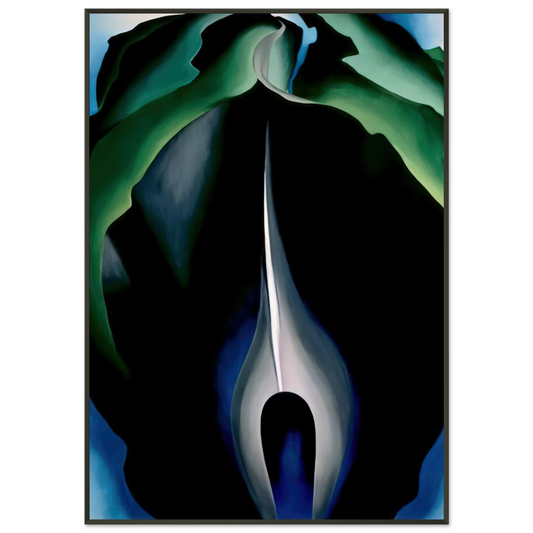 Georgia OKeeffe  JackinthePulpit No IV Framed Art Print  - Aluminum Frame - 21x29.7 cm / 8x12"