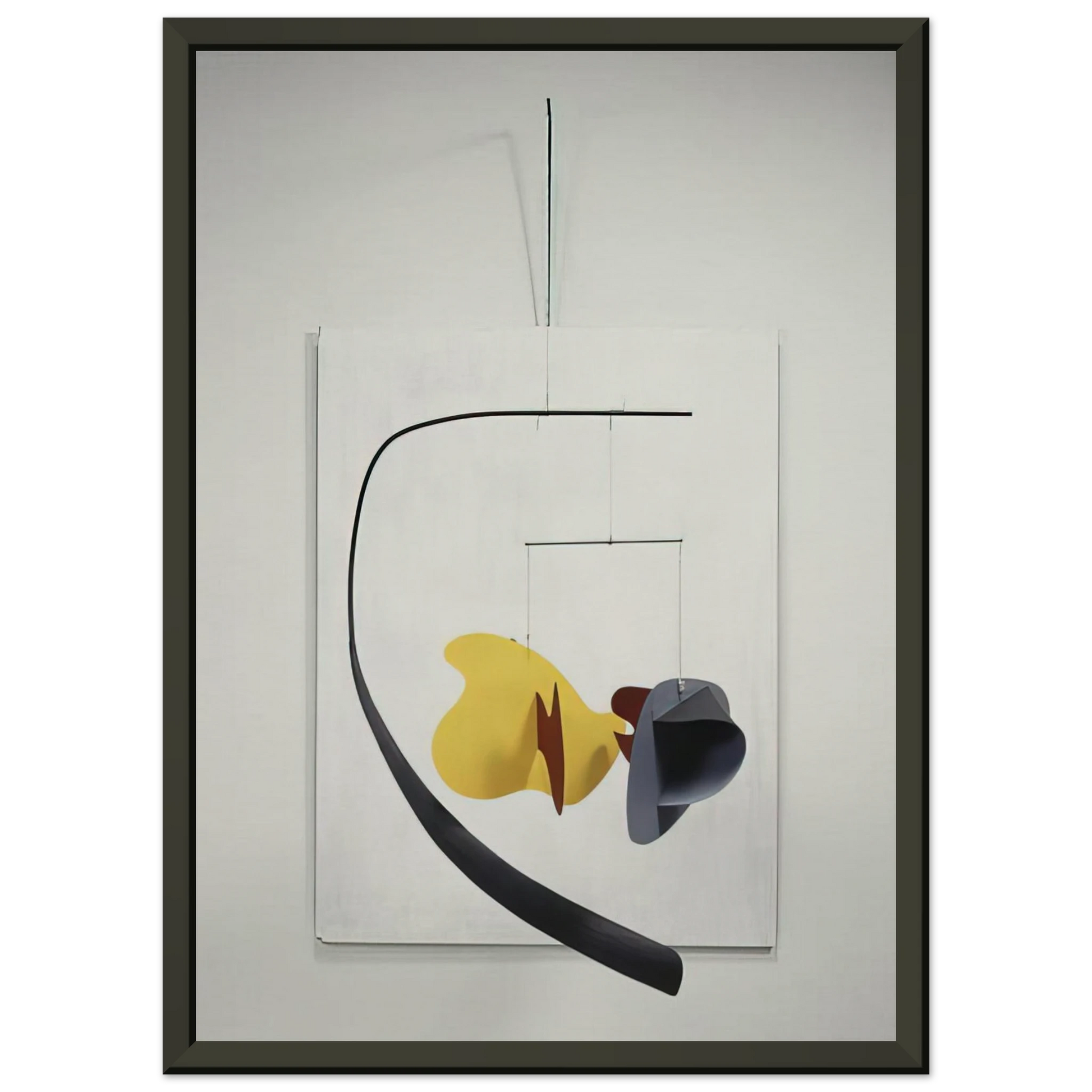 Alexander Calder  WHITE PANEL 1936 Framed Art Print  - Aluminum Frame - 40x50 cm / 16x20 inches