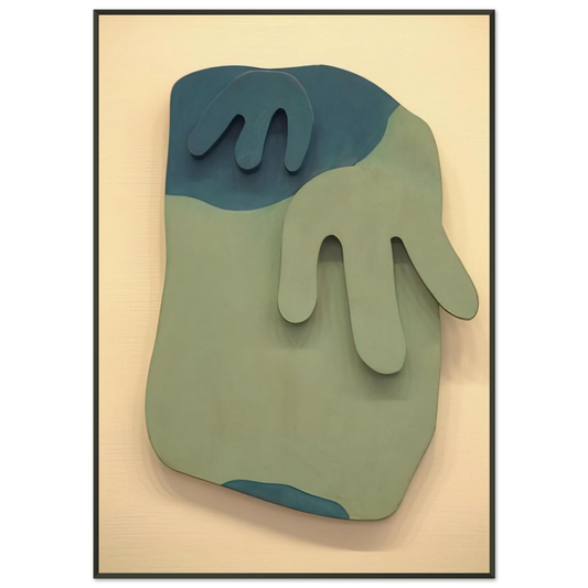 Jean Arp  Tete Paysage Framed Art Print  - Aluminum Frame - 21x29.7 cm / 8x12"