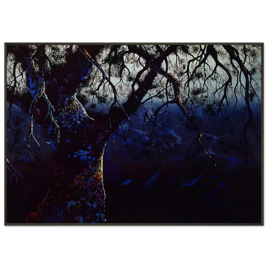 Eyvind Earle  Jewel Tree Framed Art Print  - Aluminum Frame - 21x29.7 cm / 8x12"