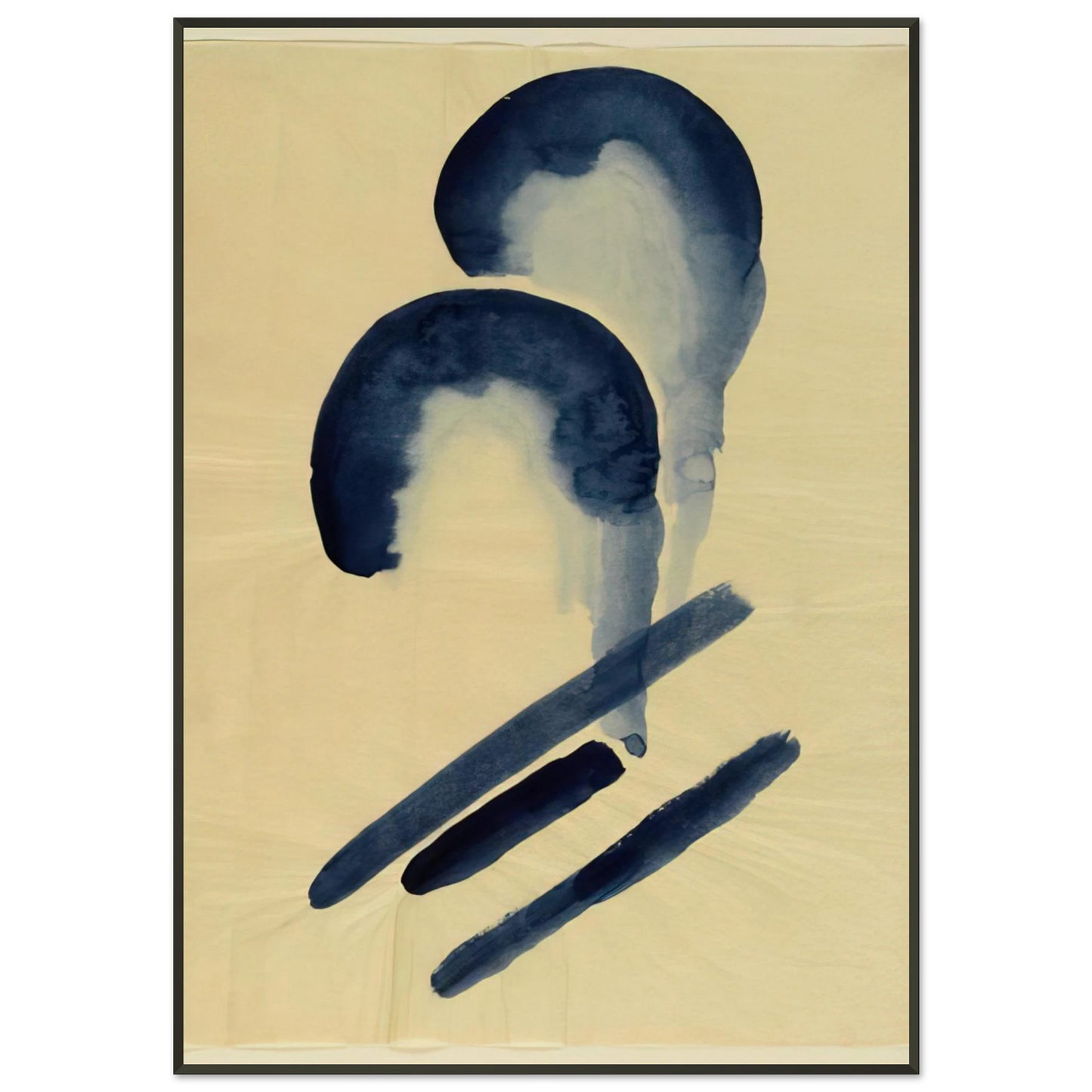 Georgia OKeeffe  Blue04 Framed Art Print  - Aluminum Frame - 21x29.7 cm / 8x12"