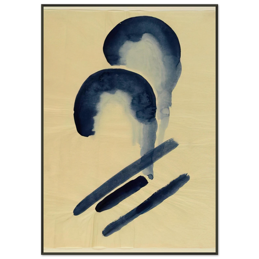 Georgia OKeeffe  Blue04 Framed Art Print  - Aluminum Frame - 21x29.7 cm / 8x12"