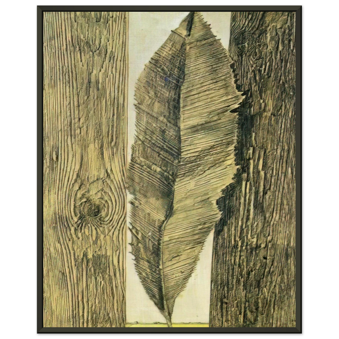 Max Ernst  Leaf customs Framed Art Print  - Aluminum Frame - 40x50 cm / 16x20 inches