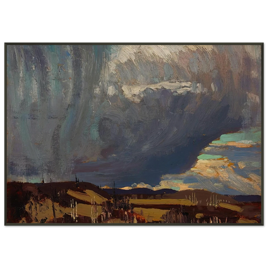 Tom Thomson  APPROACHING SNOWSTORM 1915 Framed Art Print  - Aluminum Frame - 21x29.7 cm / 8x12"