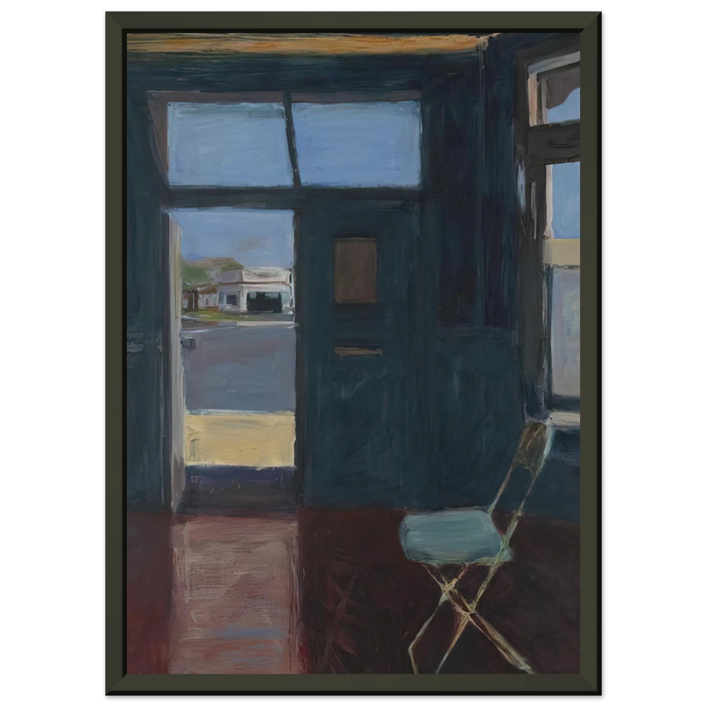 Richard Diebenkorn  Interior with Doorway Framed Art Print  - Aluminum Frame - 70x100 cm / 28x40 inches