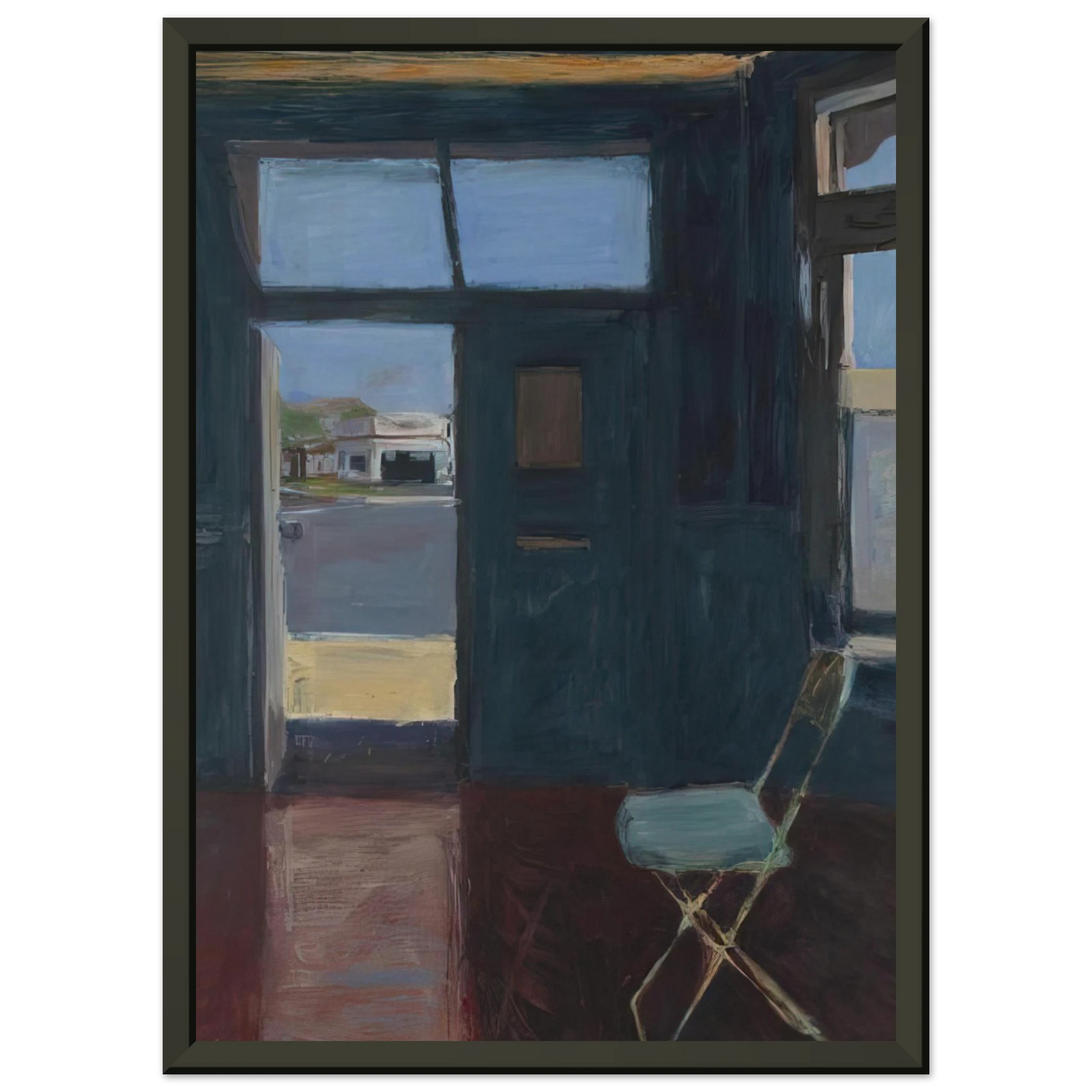 Richard Diebenkorn  Interior with Doorway Framed Art Print  - Aluminum Frame - 70x100 cm / 28x40 inches