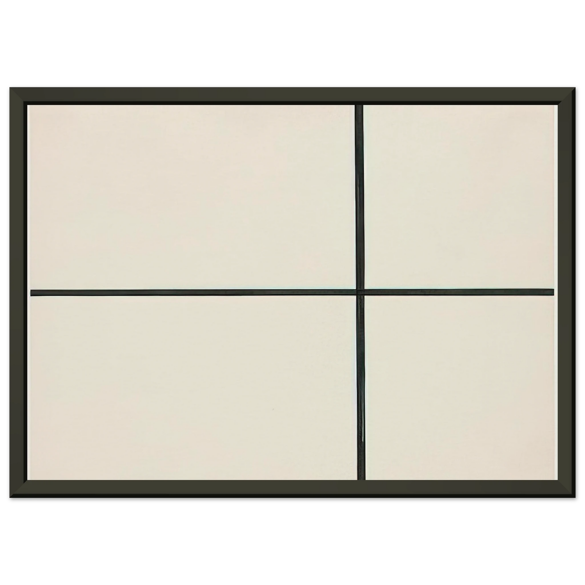 Ellsworth Kelly  Horizontal and Vertical Lines Framed Art Print  - Aluminum Frame - 60x80 cm / 24x32 inches