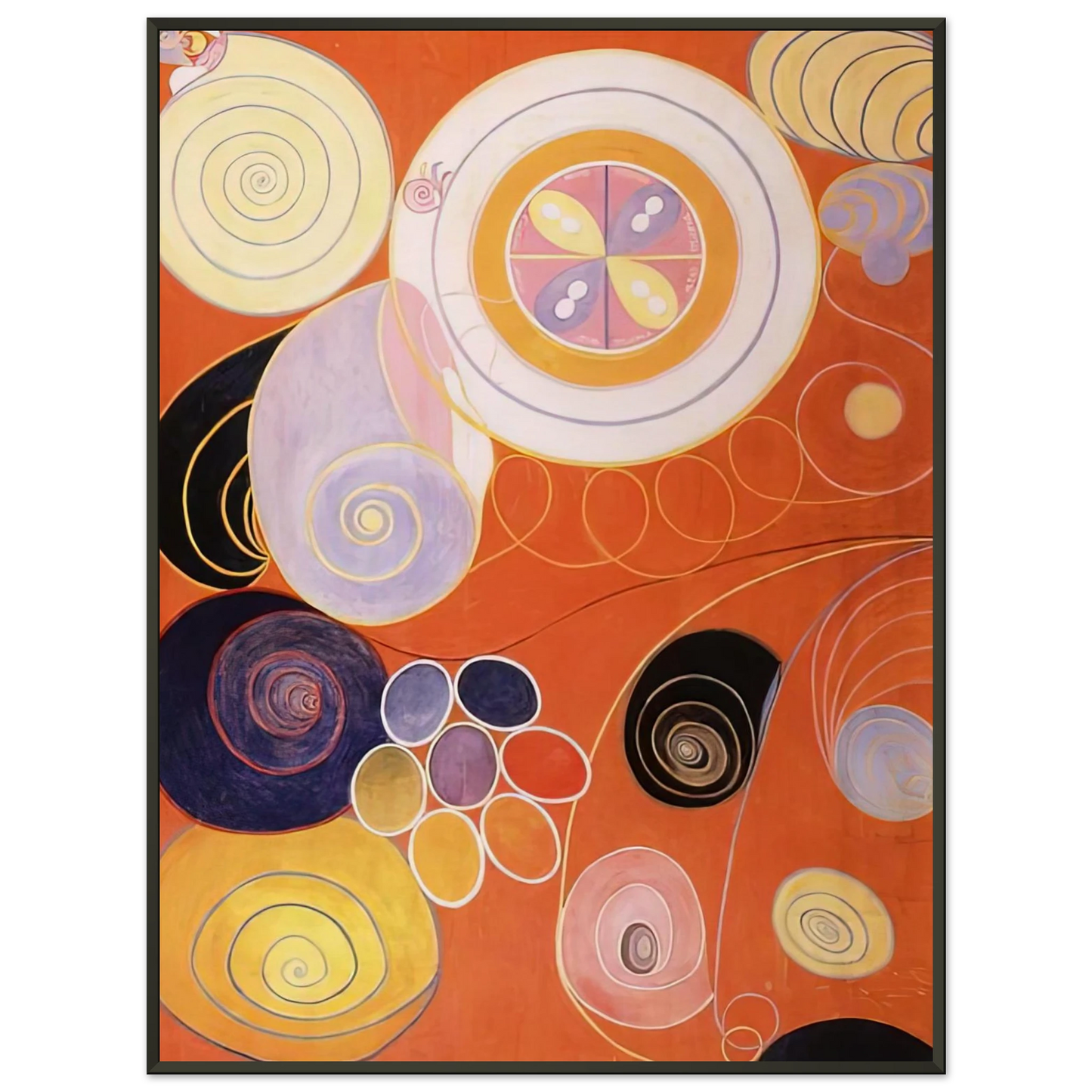 Hilma af Klint  THEY TENS MAINSTAY IV 1907 Framed Art Print  - Aluminum Frame - 60x80 cm / 24x32 inches