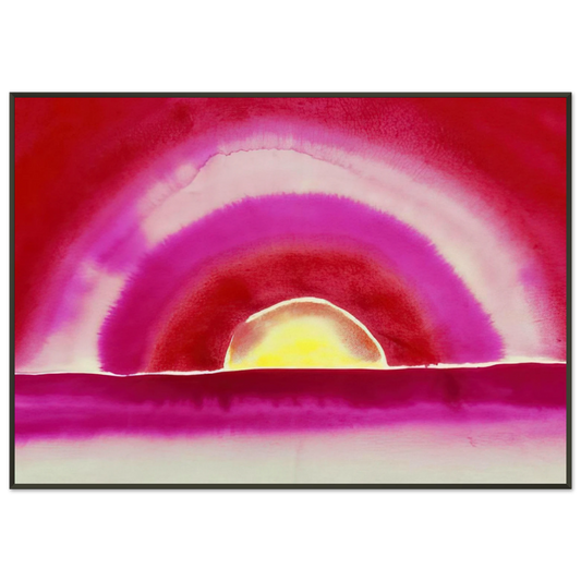 Georgia OKeeffe  Sunrise Framed Art Print  - Aluminum Frame - 21x29.7 cm / 8x12"