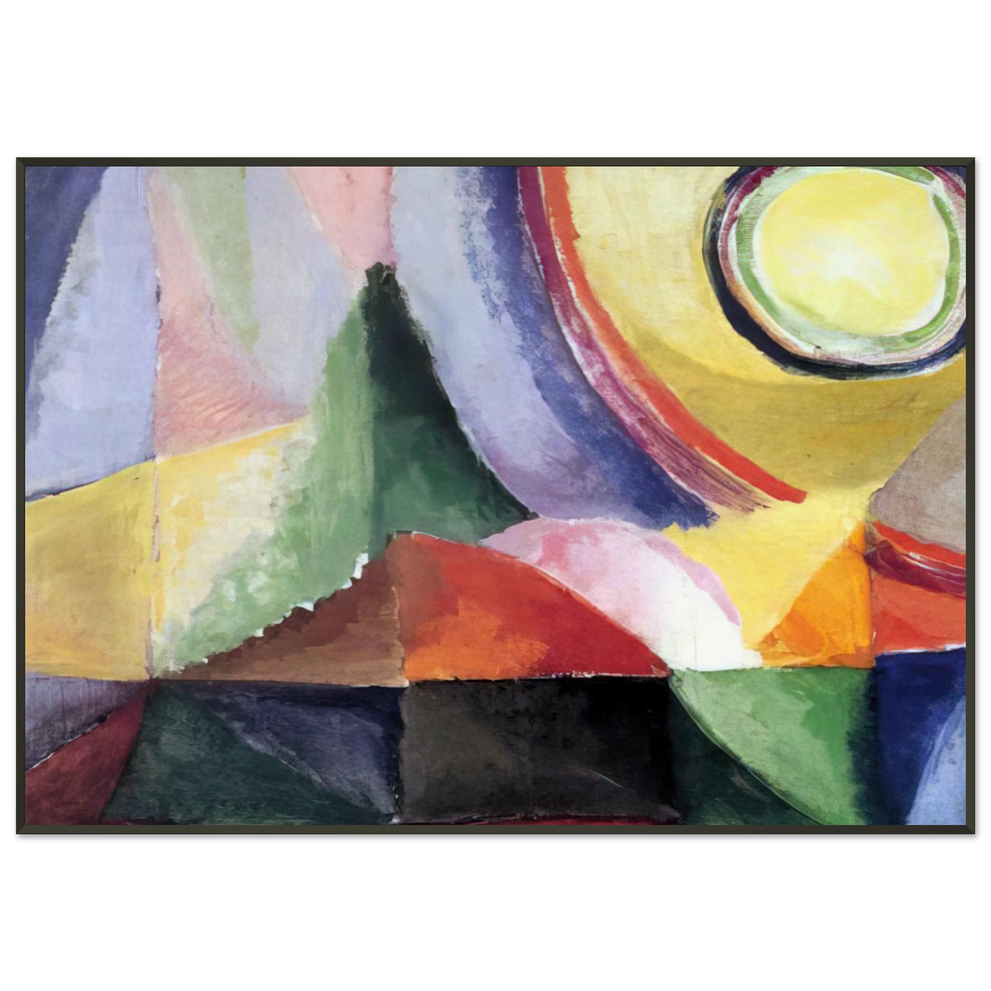 Sonia Delaunay  ELECTRIC PRISMS Framed Art Print  - Aluminum Frame - 21x29.7 cm / 8x12"