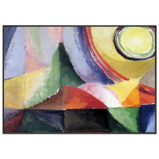 Sonia Delaunay  ELECTRIC PRISMS Framed Art Print  - Aluminum Frame - 21x29.7 cm / 8x12"