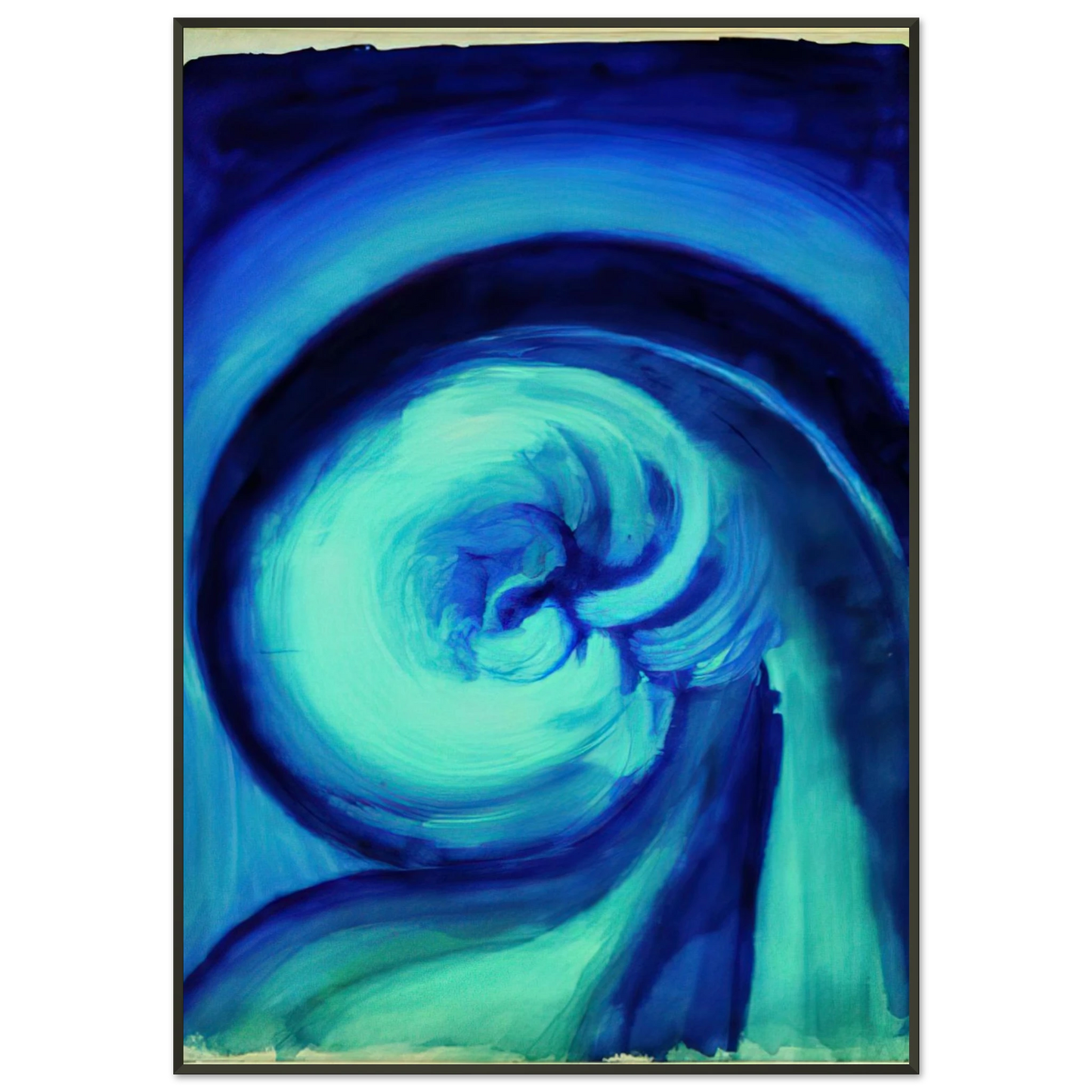 Georgia OKeeffe  Blue I Framed Art Print  - Aluminum Frame - 21x29.7 cm / 8x12"