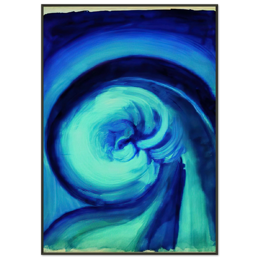 Georgia OKeeffe  Blue I Framed Art Print  - Aluminum Frame - 21x29.7 cm / 8x12"