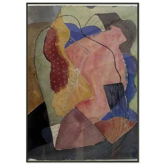 John Ferren  St Tropez Abstract  1929 Framed Art Print  - Aluminum Frame - 21x29.7 cm / 8x12"
