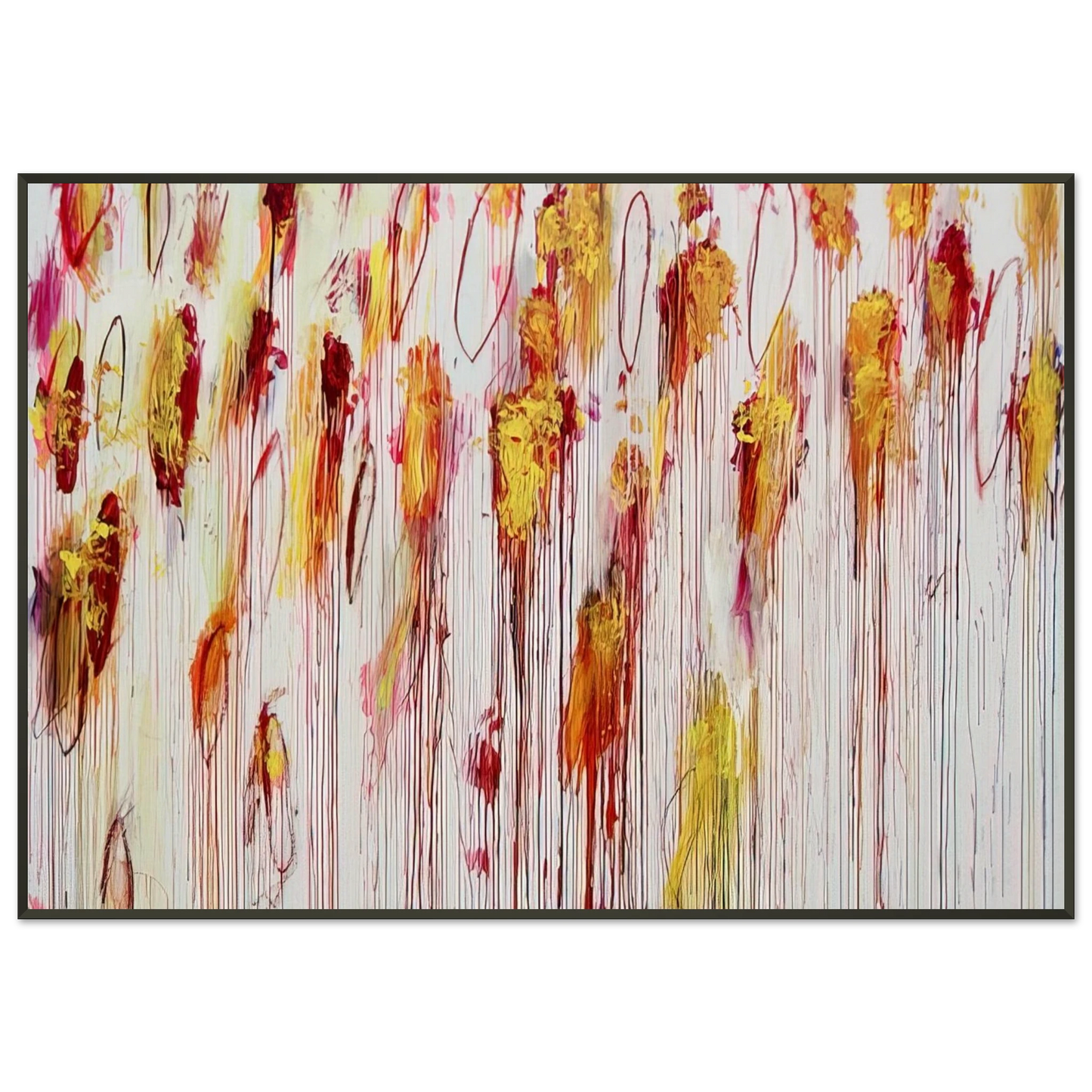 Cy Twombly  Lepanto Part VIII Framed Art Print  - Aluminum Frame - 21x29.7 cm / 8x12"