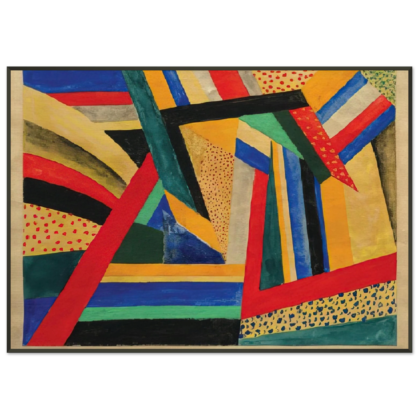 Laszlo MoholyNagy  Lands Framed Art Print  - Aluminum Frame - 21x29.7 cm / 8x12"