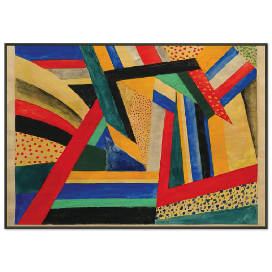 Laszlo MoholyNagy  Lands Framed Art Print  - Aluminum Frame - 21x29.7 cm / 8x12"