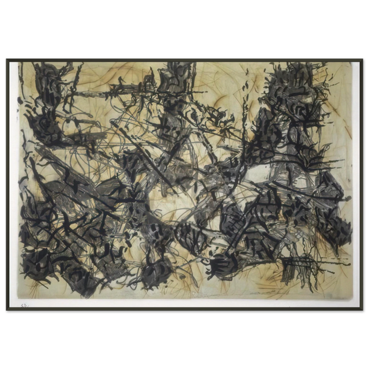 JeanPaul Riopelle  Constructions chimeriques Framed Art Print  - Aluminum Frame - 21x29.7 cm / 8x12"
