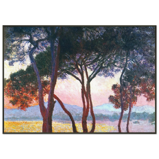 claude monet  JuanlesPins Framed Art Print  - Aluminum Frame - 21x29.7 cm / 8x12"