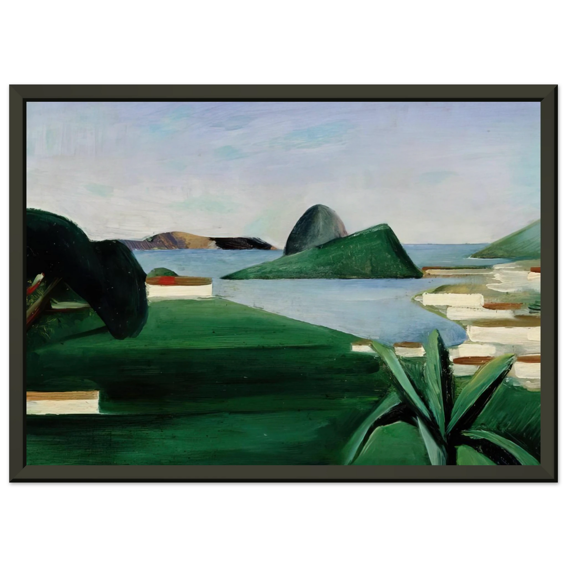 Tarsila do Amaral  Rio de Janeiro Framed Art Print  - Aluminum Frame - 60x80 cm / 24x32 inches