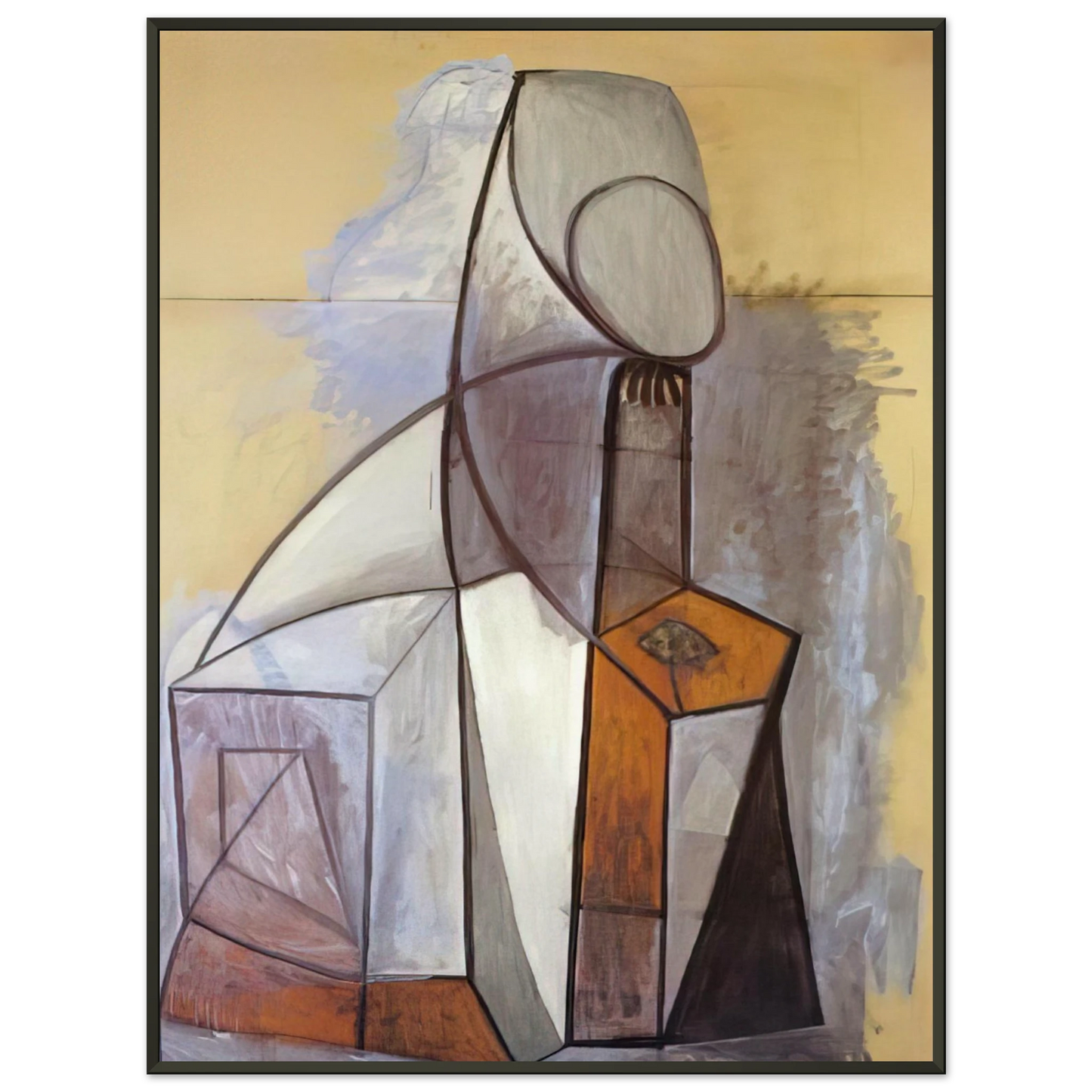 Pablo Picasso  Composition  1946 Framed Art Print  - Aluminum Frame - 70x100 cm / 28x40 inches