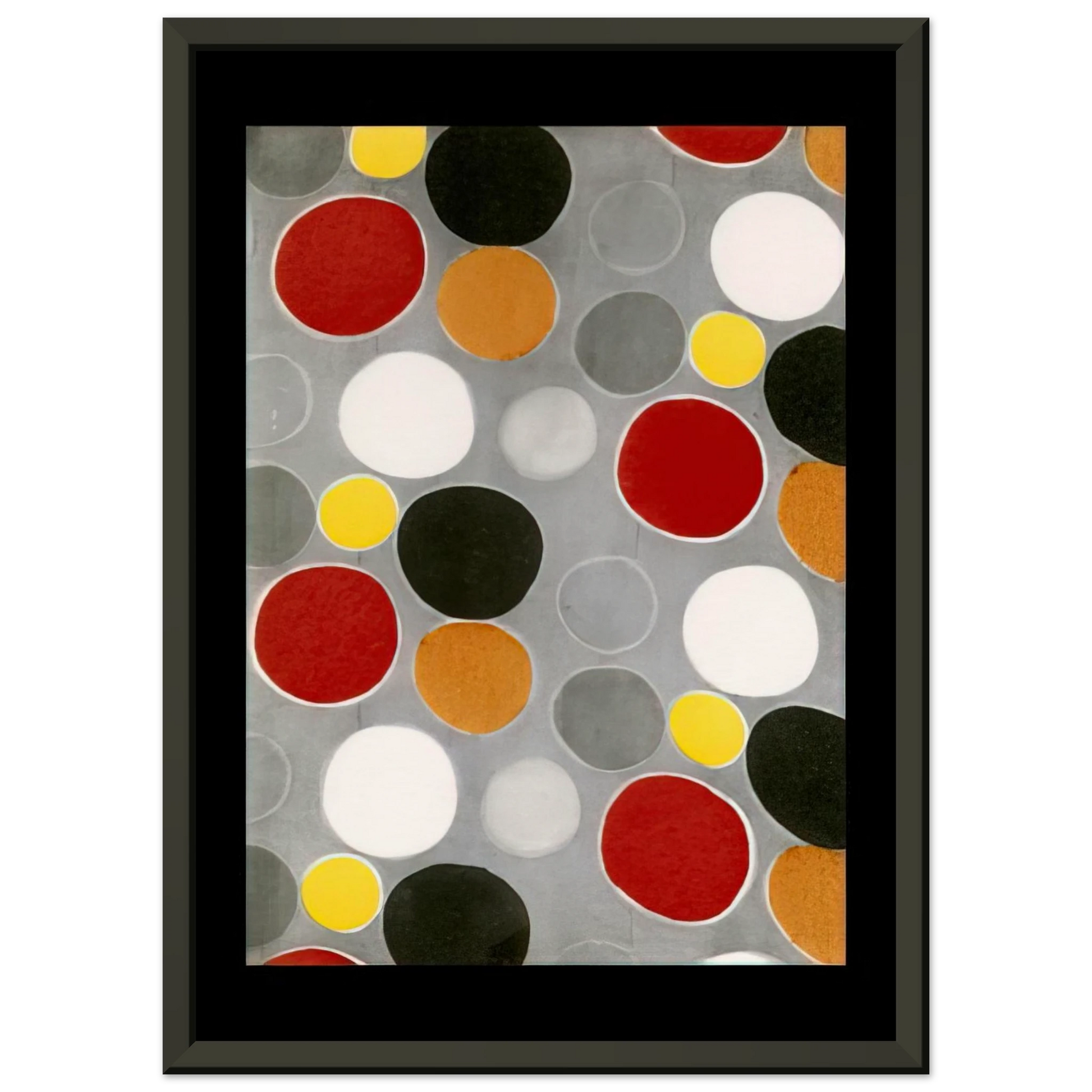 Sonia Delaunay  FABRIC PATTERN Framed Art Print  - Aluminum Frame - 70x100 cm / 28x40 inches