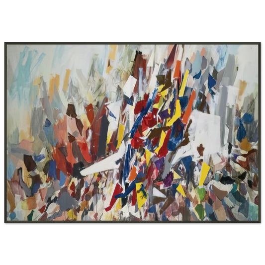 Robert Goodnough  9th Street  1978 Framed Art Print  - Aluminum Frame - 21x29.7 cm / 8x12"