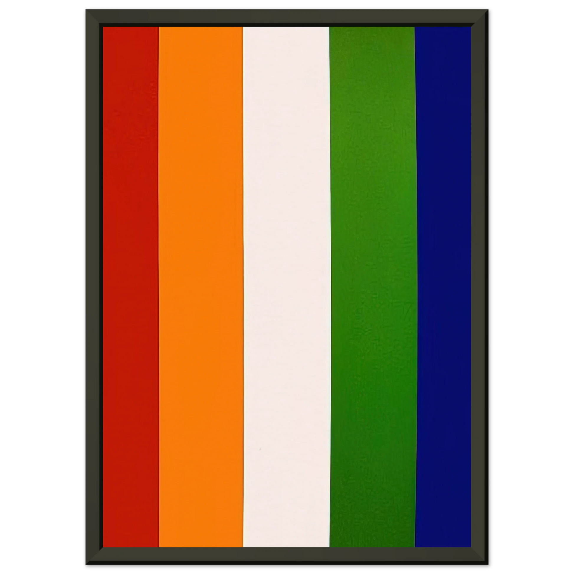 Ellsworth Kelly  Red Orange White Green Blue Framed Art Print  - Aluminum Frame - 40x50 cm / 16x20 inches