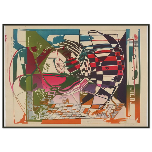 Dieter Roth  Double Somersault  1972 Framed Art Print  - Aluminum Frame - Default Title
