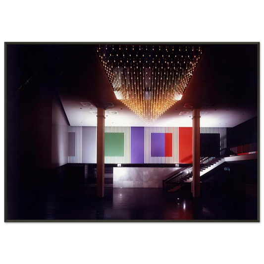 Daniel Buren  Double Rhythm  1991 Framed Art Print  - Aluminum Frame - 21x29.7 cm / 8x12"