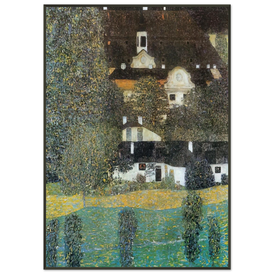 Gustav Klimt  SCHLOSS KAMMER AM ATTERSEE II 1909 Framed Art Print  - Aluminum Frame - 21x29.7 cm / 8x12"